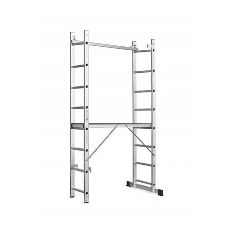 AWTools Aluminium steiger ladder 2x7 treden 150 kg 298 cm