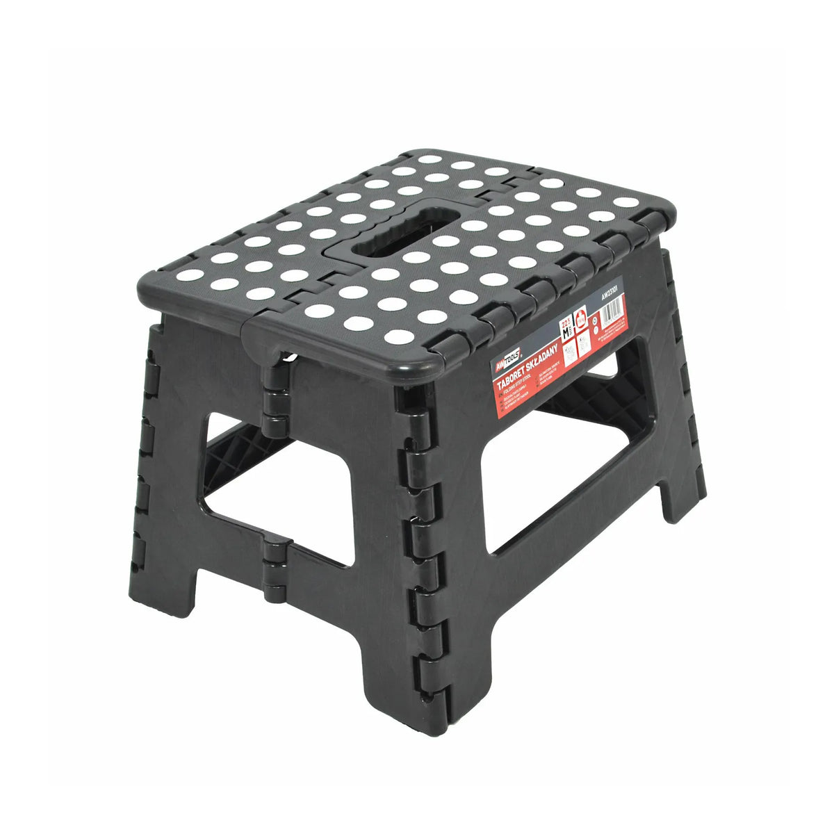 AWTools Opvouwbare kruk met antislip 150kg maat M