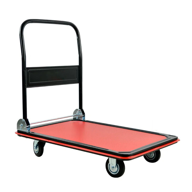 AWTools Magazijnwagen 4-wiel voor 300 kg platform 91,5x61,5cm