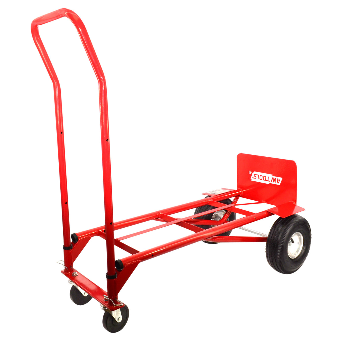 AWTools Magazijnwagen omklapbaar 2-in-1 250kg 143x52cm