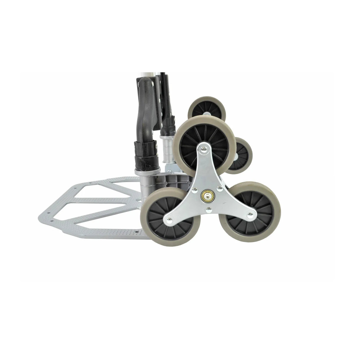 AWTools Opvouwbare schodiemonteur aluminium 80 kg met telescoopgreep