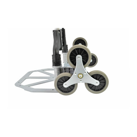 AWTools Opvouwbare schodiemonteur aluminium 80 kg met telescoopgreep