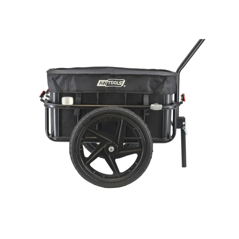 AWTools Transportkar met kunststof bak 70 liter en 100 kg draagvermogen