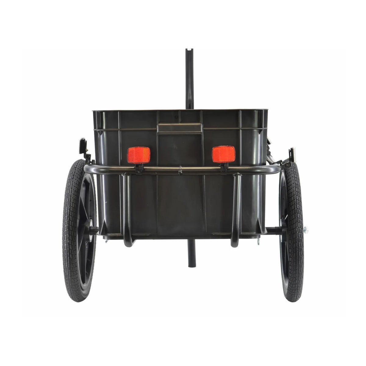 AWTools Transportkar voor fiets 100kg met 70 liter kunststof bak