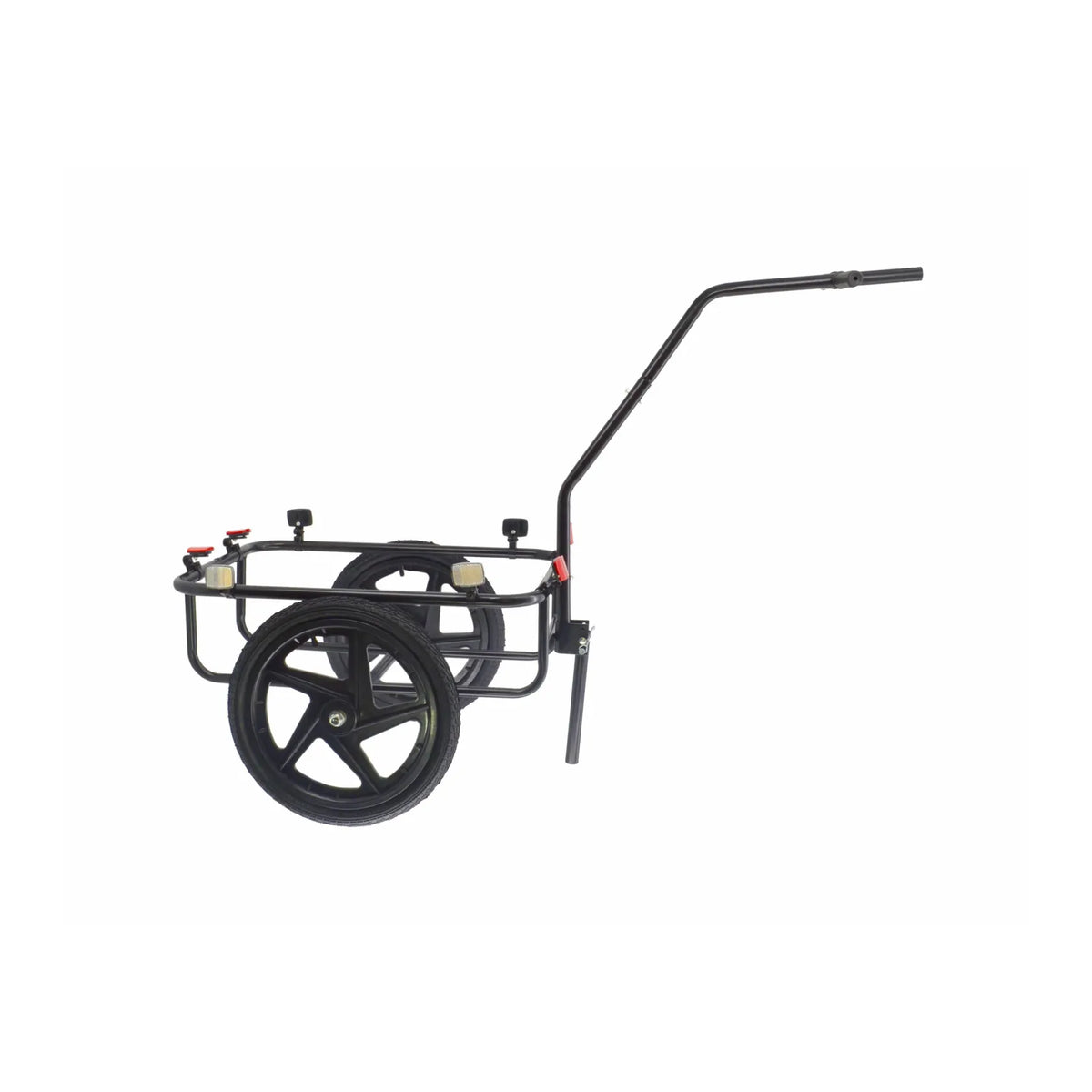 AWTools Transportkar voor fiets 100kg met 70 liter kunststof bak