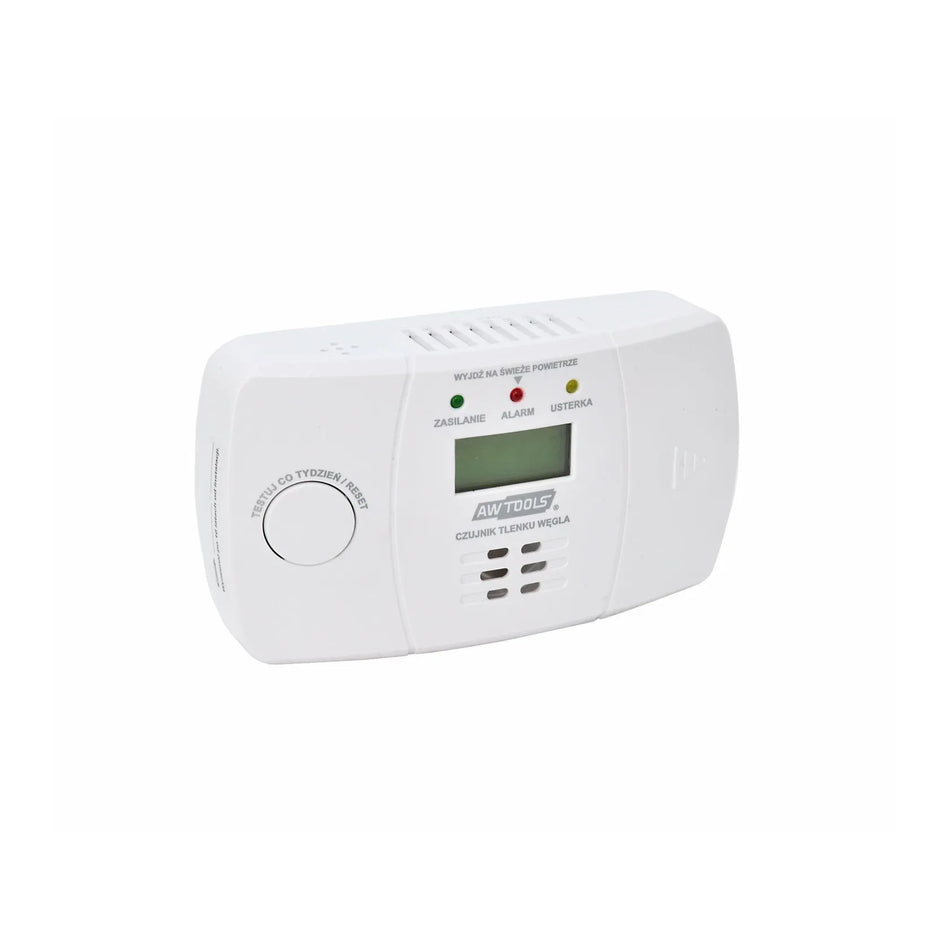 AWTools koolmonoxidemelder met elektrochemische sensor 2xAA 1,5V
