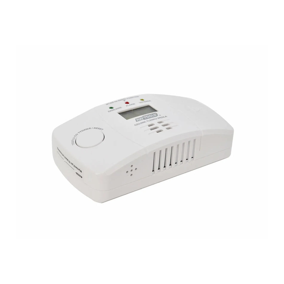 AWTools koolmonoxidemelder met elektrochemische sensor 2xAA 1,5V