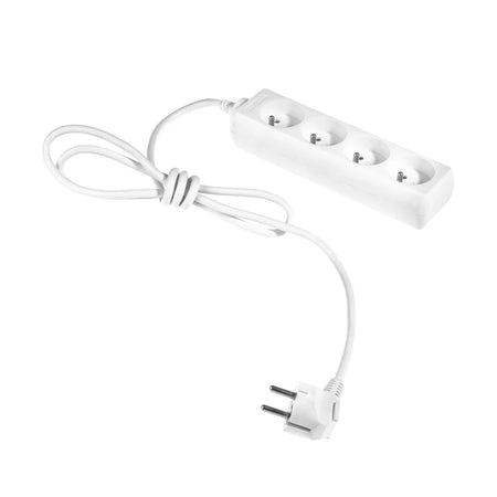 AWTools verlengsnoer met aarding wit 1,5m 4-aderig