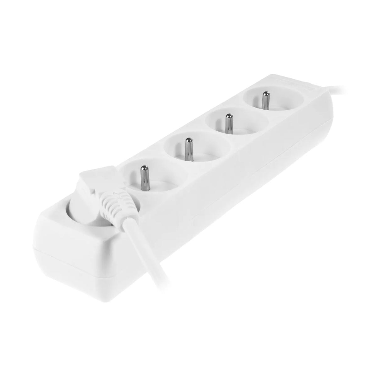 AWTools verlengsnoer met 5 geaarde stopcontacten 1,5m wit