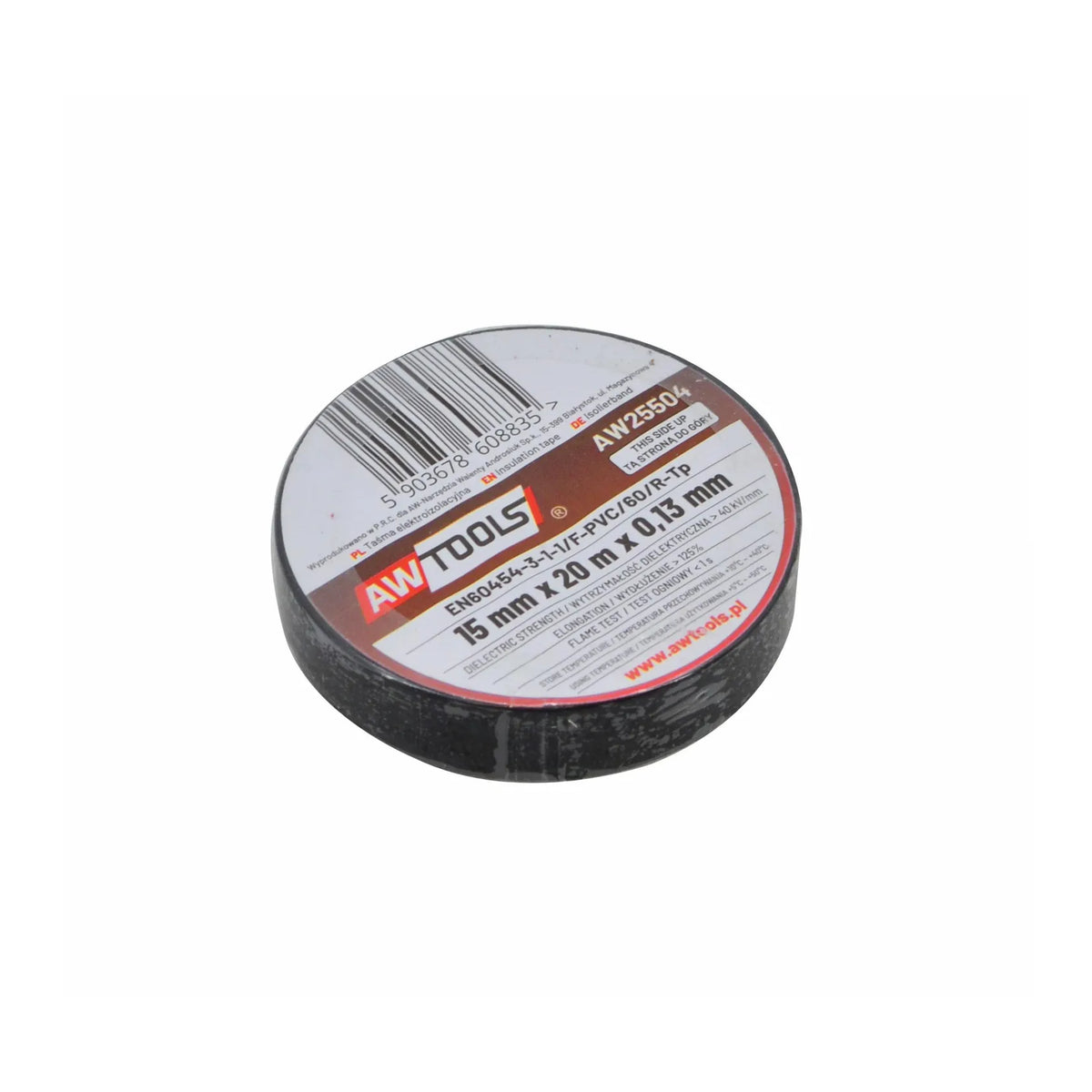 AWTools Isolatietape zwart 50mmx33m