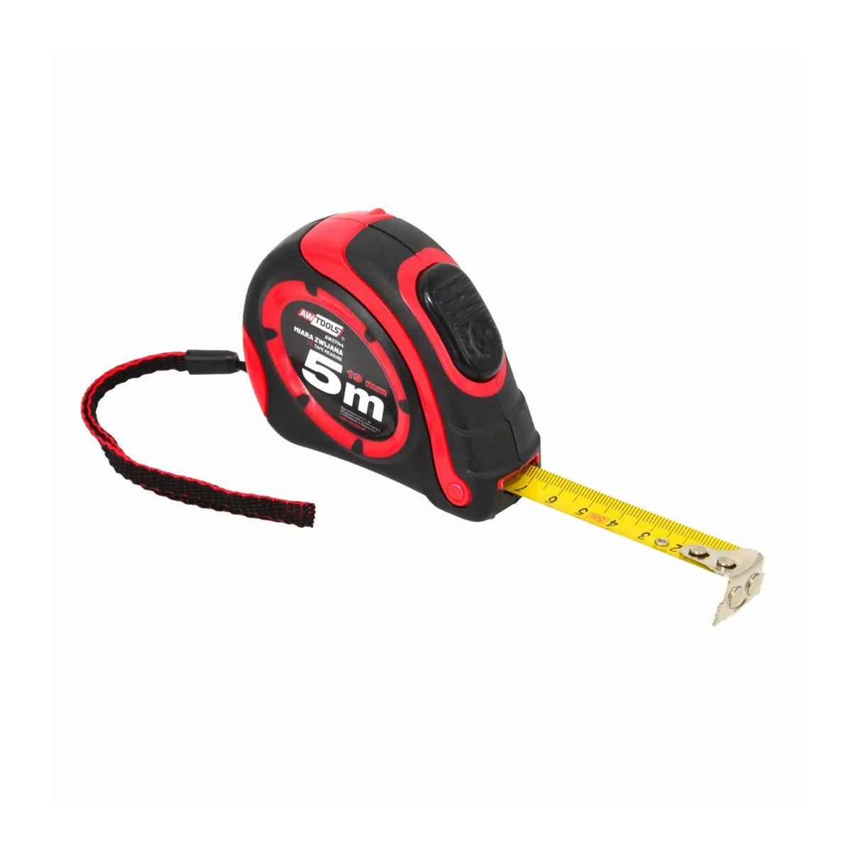 Rolmaat met magnetische haak en AutoStop 5m x 19 mm