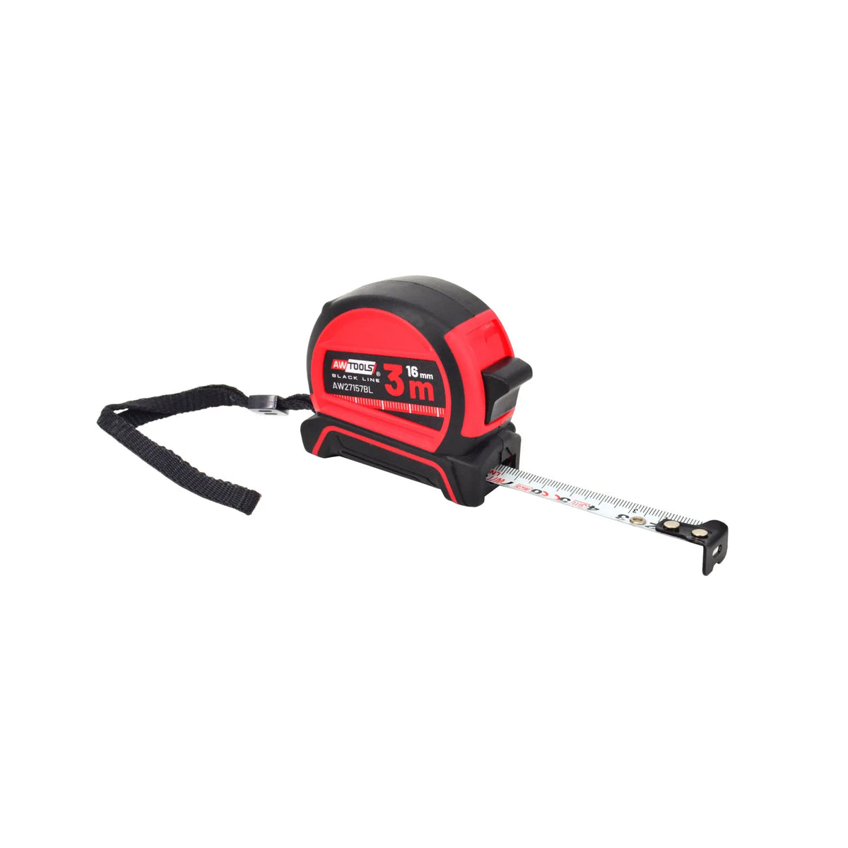 Rolmaat met ABS behuizing en nylon coating 3m x 19 mm