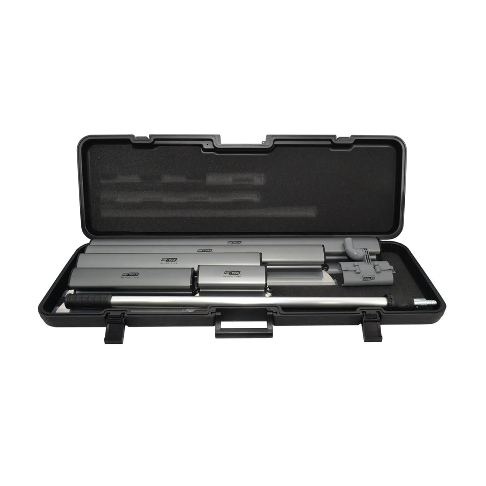AWTools Aluminium Plamuurmessenset 7-delig Black Line