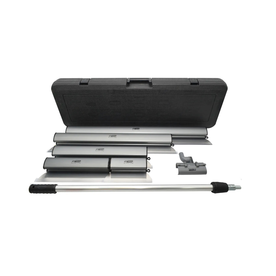 AWTools Aluminium Plamuurmessenset 7-delig Black Line