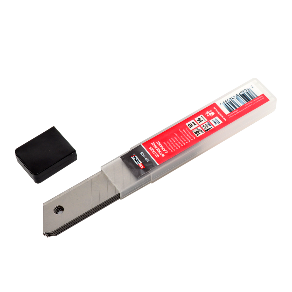 AWTools Afbreekmesjes 18 mm 14 segmenten 10 stuks