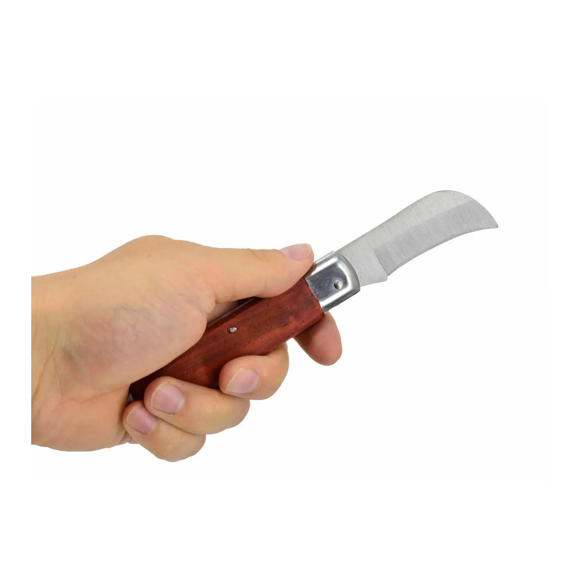 AWTools Opvouwbaar elektriciensmes 200 mm met houten handgreep
