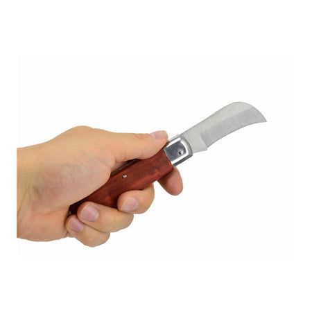 AWTools Opvouwbaar elektriciensmes 200 mm met houten handgreep
