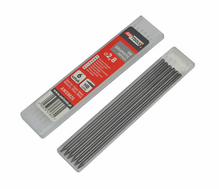 AWTools Vervangende grafietstiften HB 2,8 mm 6 stuks