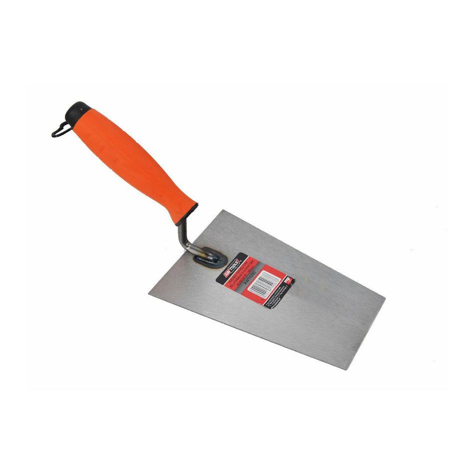 AWTools trapeziumvormige metseltroffel 180 mm met rubberen handgreep