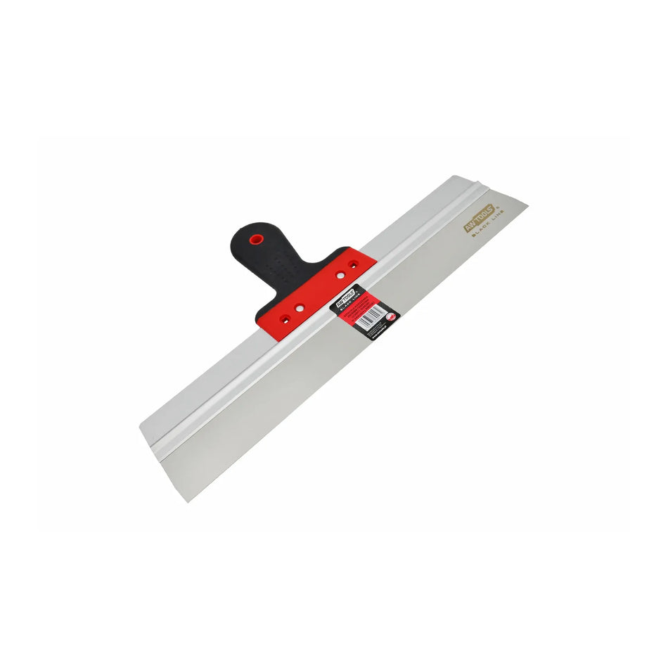 AWTools RVS afwerkspatel 450x60mm met rubberen handgreep