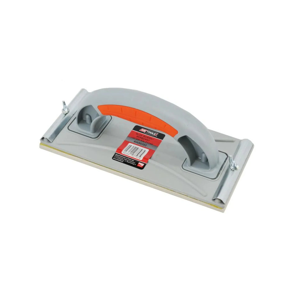 AWTools Schuurblok draaibaar met mikrogum en 2-component handvat 100 x 230 mm