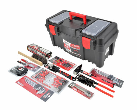 AWTools Grote klusser gereedschapset met organizer 55x27x27cm