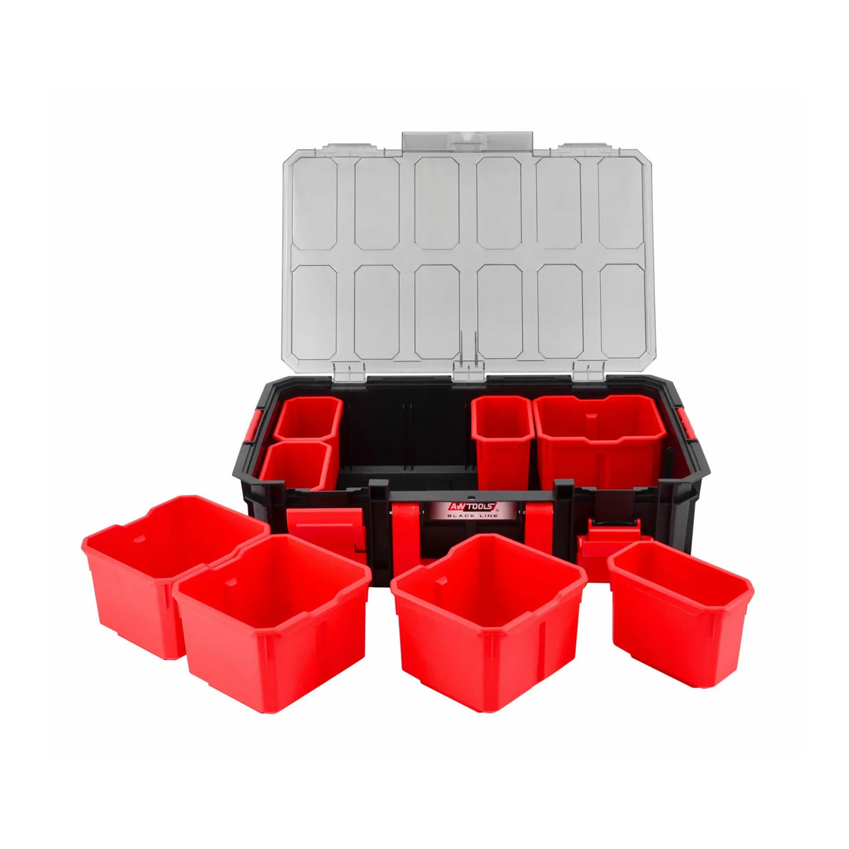 AWTools Organizer modular box met inzetbakjes 517 x 331 x 134 mm