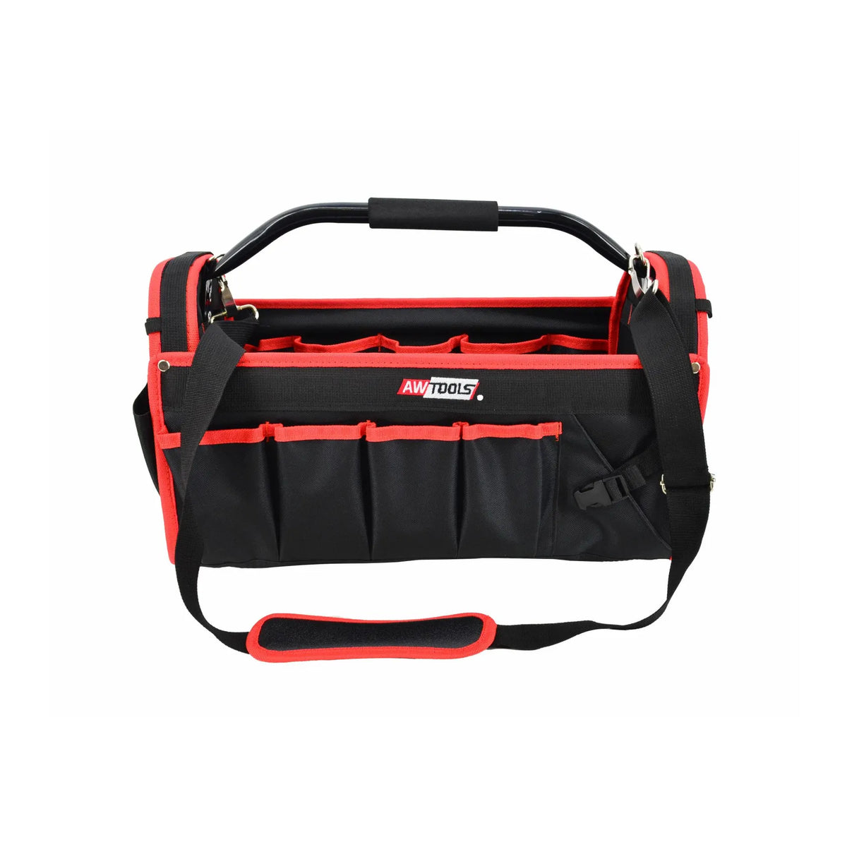 AWTools Open gereedschapstas met 31 vakken 48x23x28cm