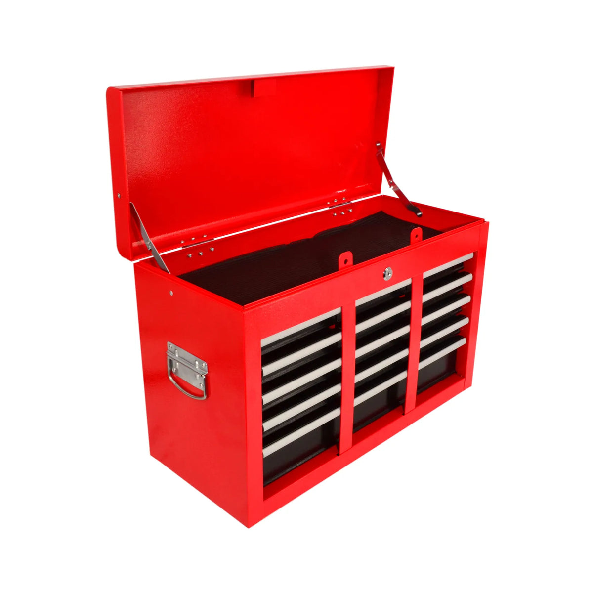 AWTools metalen gereedschapskist met 9 laden en bovenvak 600x260x390mm