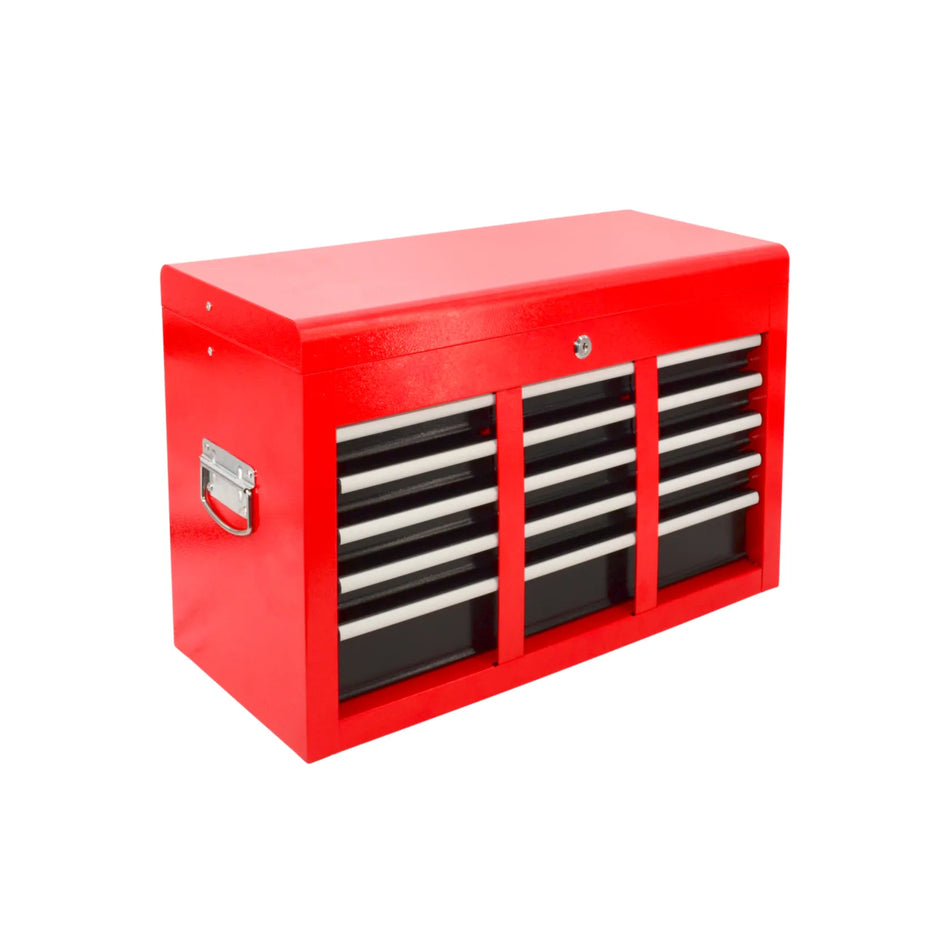 AWTools metalen gereedschapskist met 9 laden en bovenvak 600x260x390mm