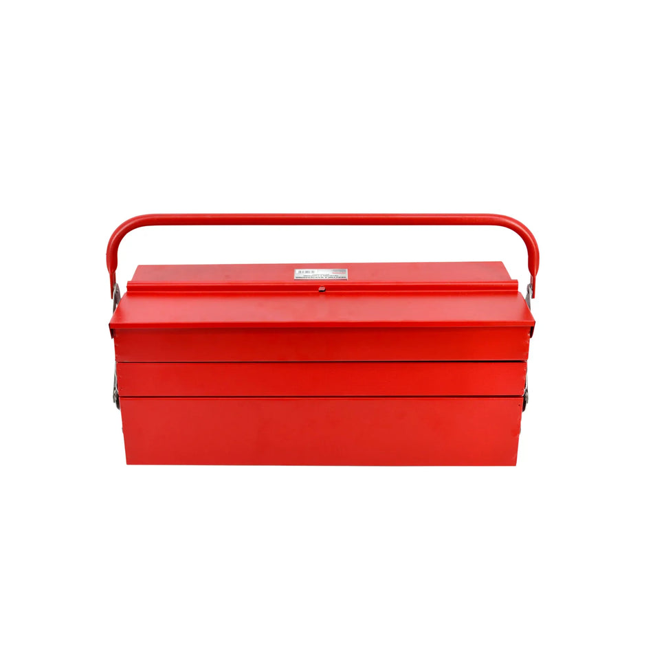 AWTools metalen gereedschapskist met 5 vakken 20x20x43cm
