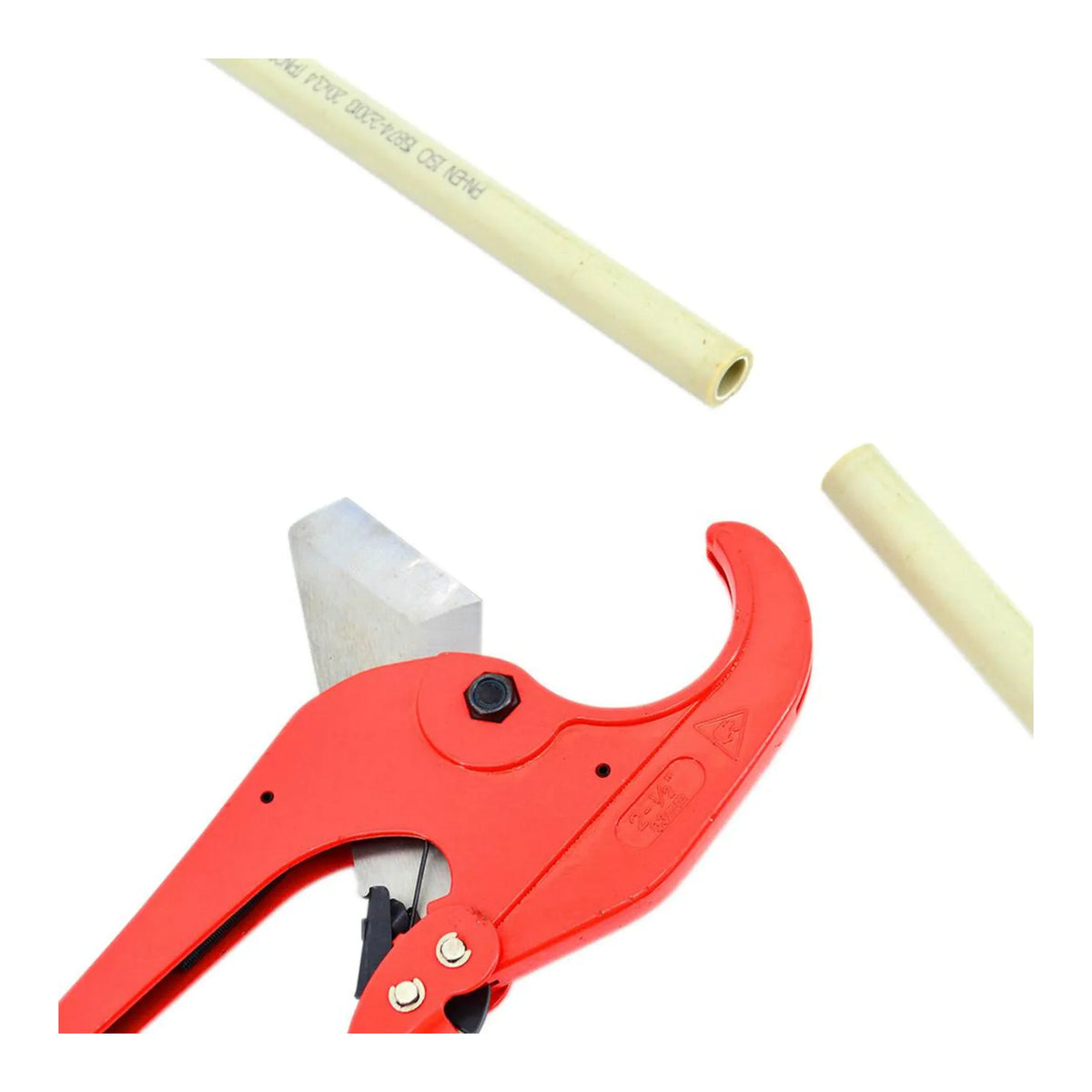 AWTools PVC Buisafkorter 63 mm met Aluminium Handvat