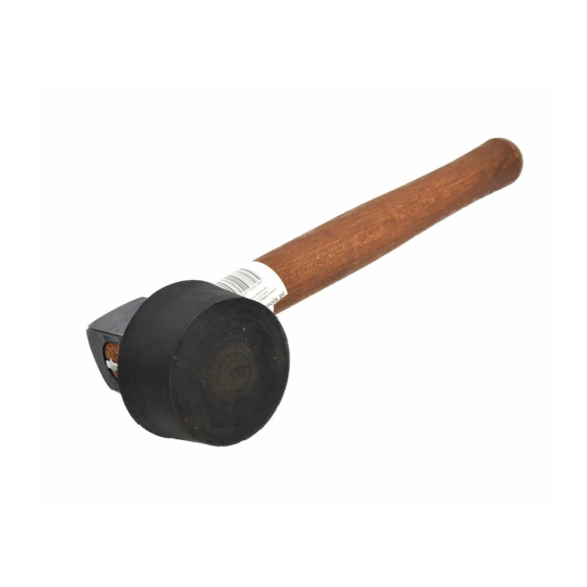 AWTools Rubberen Bestratingshamer 2,4 kg met rubberen slagvlak 10 cm
