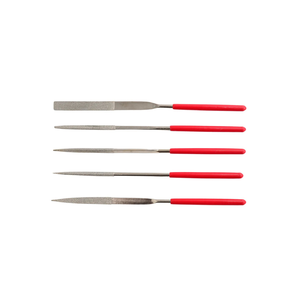 AWTools diamant vijlen set voor metaalbewerking 5-delig 160mm