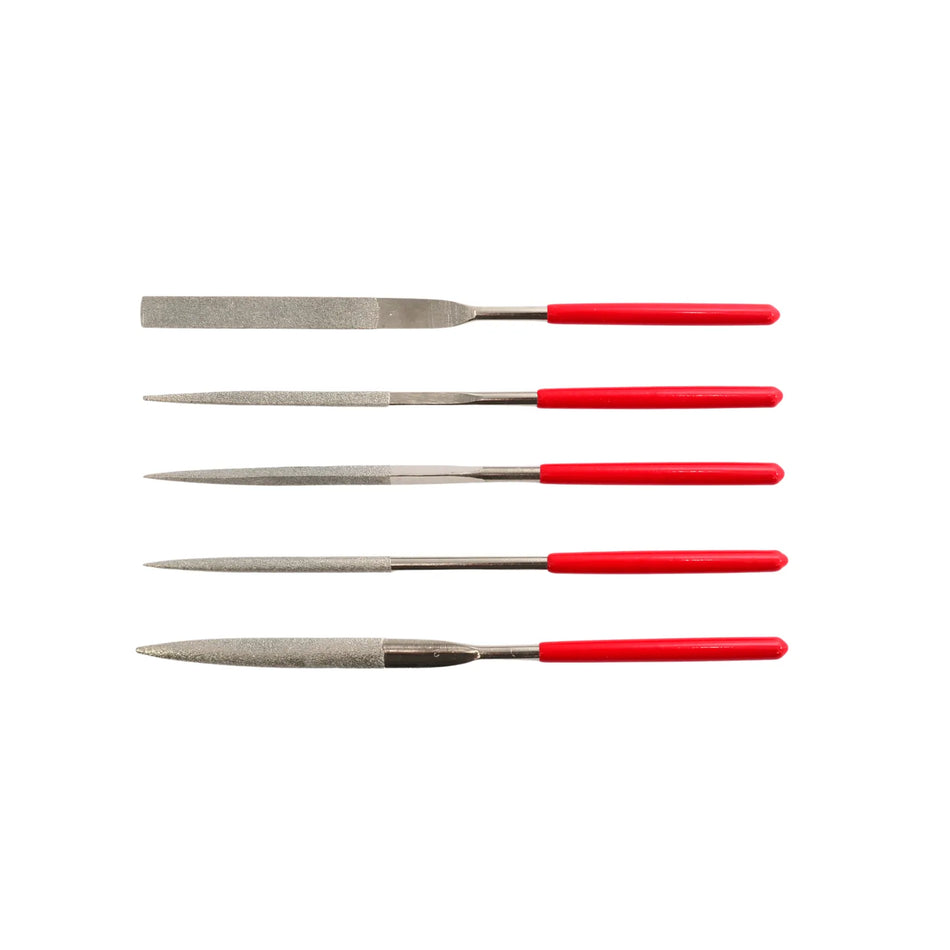 AWTools diamantvijlen set voor harde materialen 5-delig 180mm