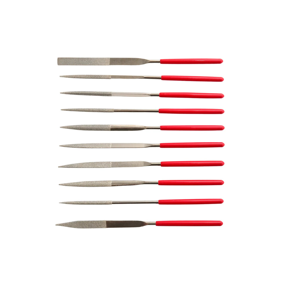 AWTools set diamantnaaldvijlen voor harde materialen 10 stuks 160mm