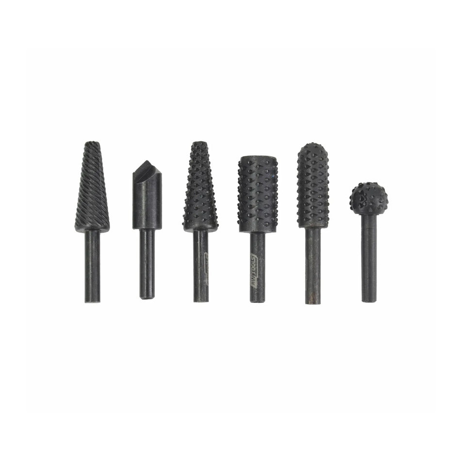 AWTools Frezenset voor metaal en hout 6-delig 6mm schacht