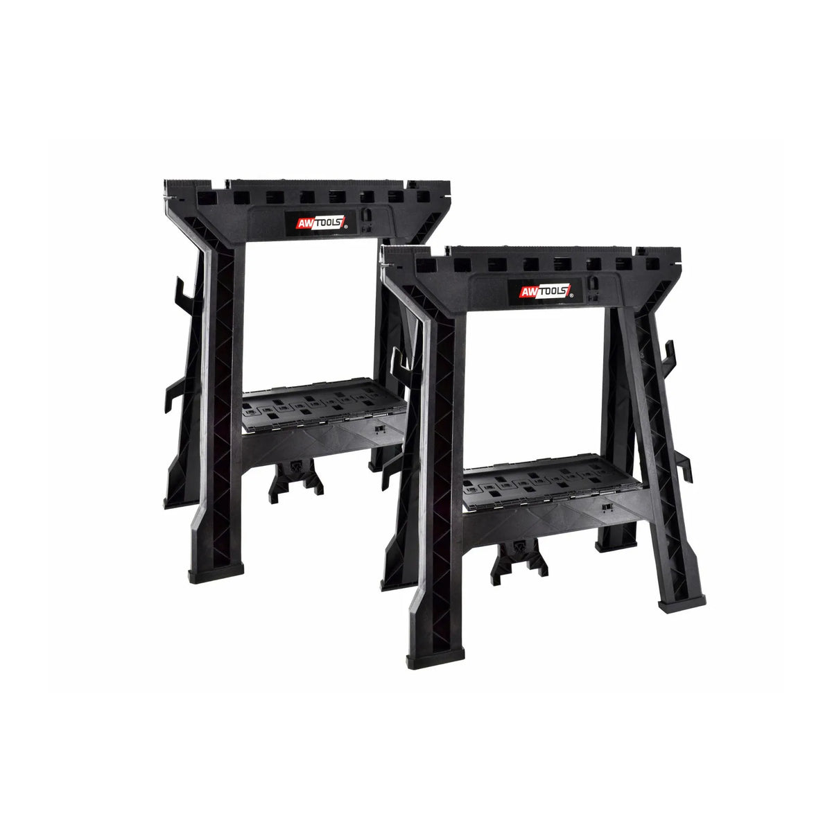 AWTools Opvouwbare bokken Twin Pack set 2 stuks 7,86 kg