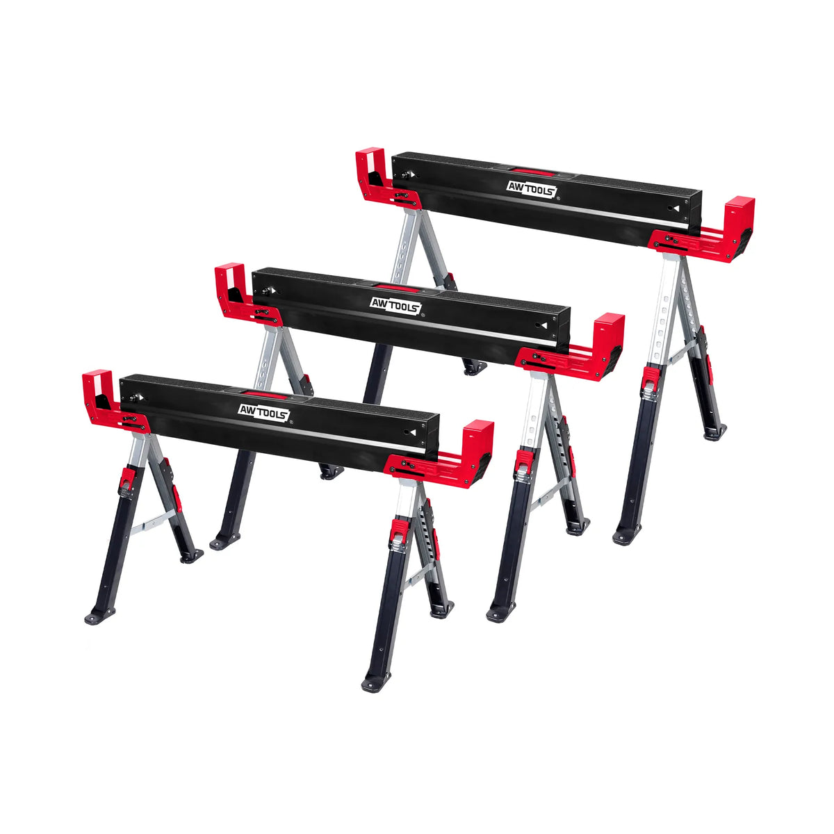 AWTools Standaard met verstelbare lengte 98 - 115,5 cm hoogte 62 - 82 cm