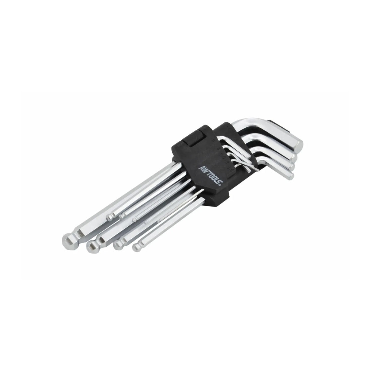 AWTools inbussleutelset met kogelgewricht 1,5-10 mm 9-delig