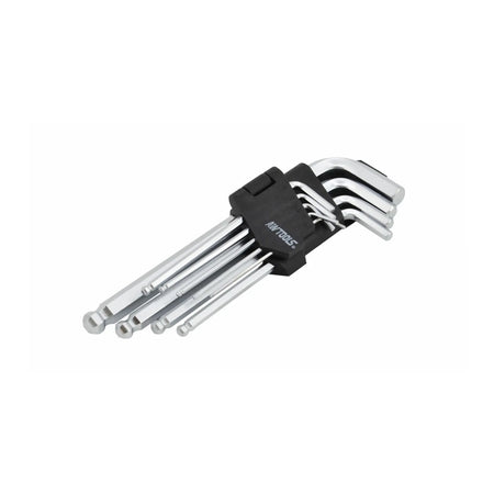 AWTools inbussleutelset met kogelgewricht 1,5-10 mm 9-delig