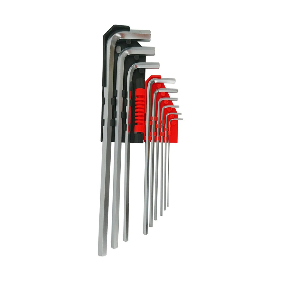 AWTools inbussleutels lange uitvoering 1,5-10 mm 9-delig Black Line