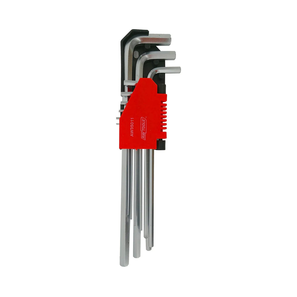 AWTools inbussleutels lange uitvoering 1,5-10 mm 9-delig Black Line