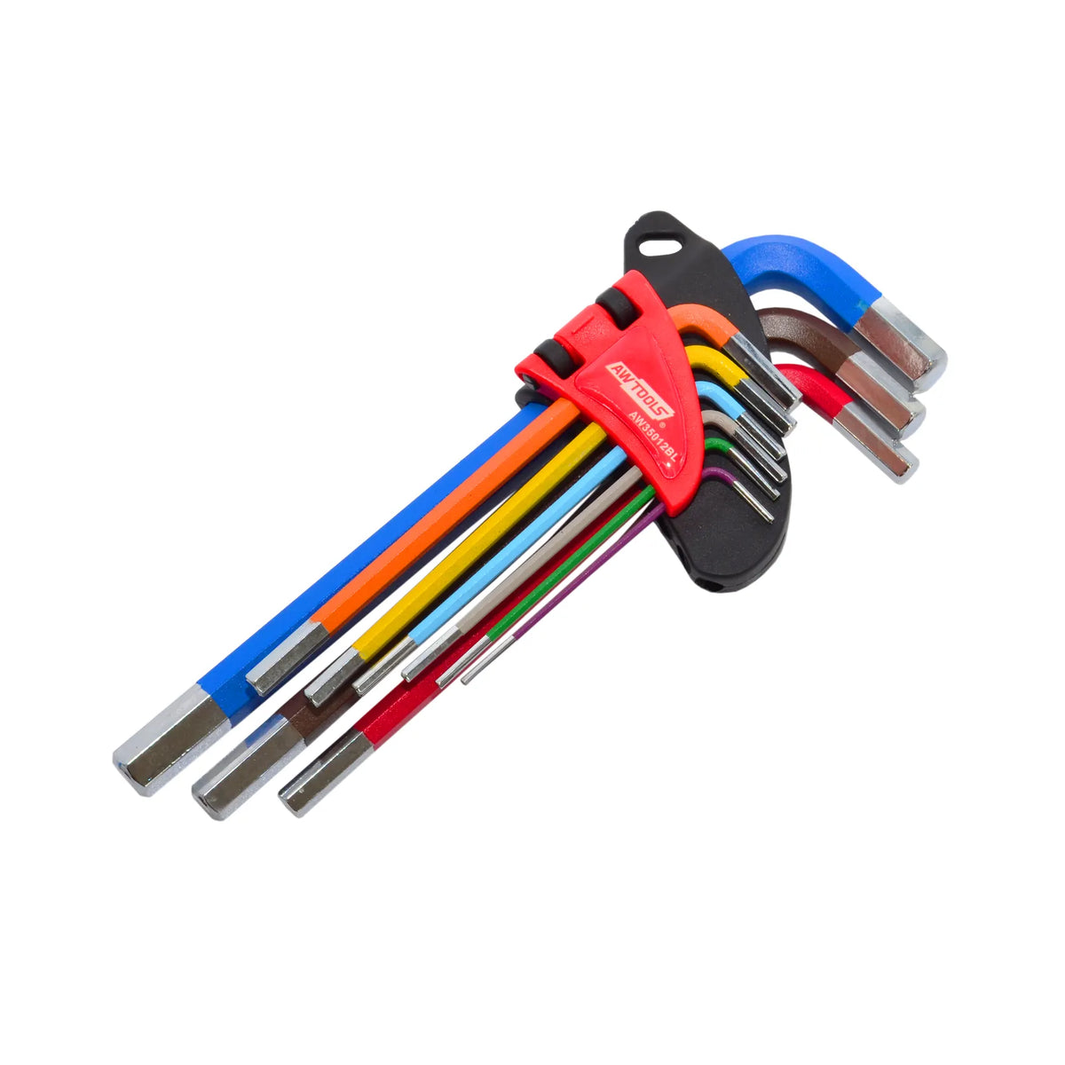 AWTools Imbussleutelset CrV 1,5 - 10,0 mm 9-delig Black Line
