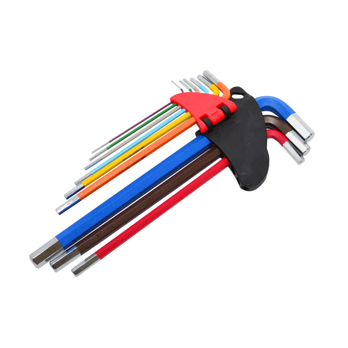 AWTools Imbussleutelset CrV 1,5 - 10,0 mm 9-delig Black Line