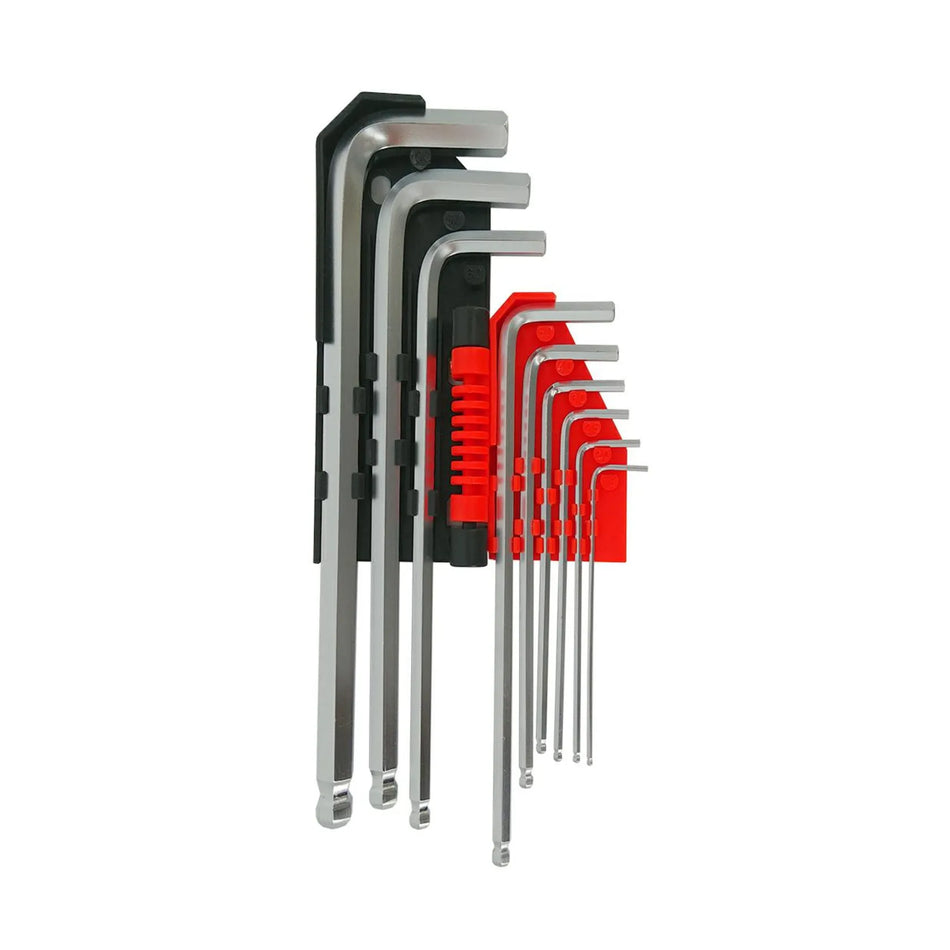 AWTools inbussleutelset met kogelgewricht 1,5-10 mm 9-delig Black Line