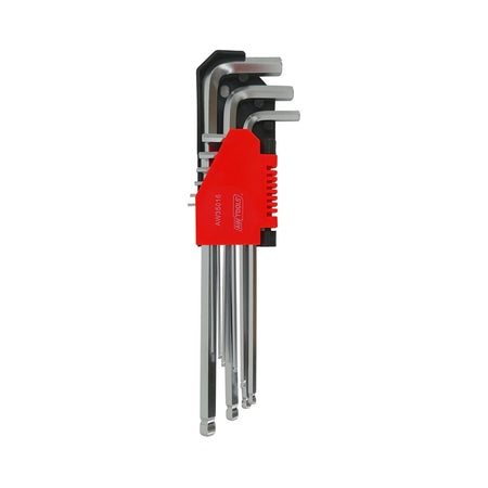 AWTools inbussleutelset lange uitvoering 1,5-10mm 9-delig Black Line