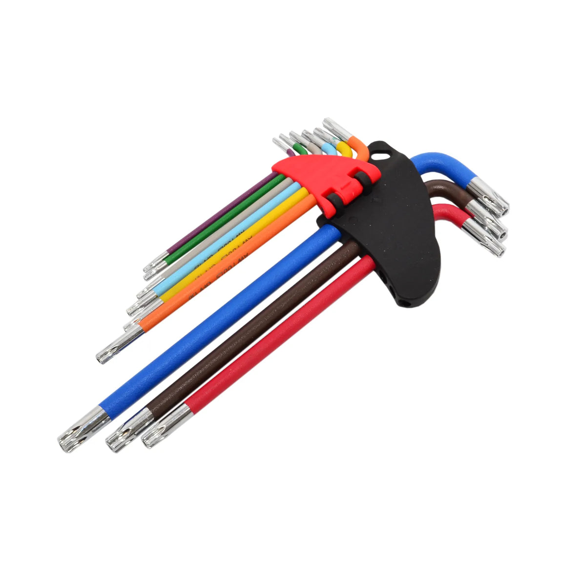 AWTools Lange gekleurde Torx imbussleutelset T10-T50 9-delig