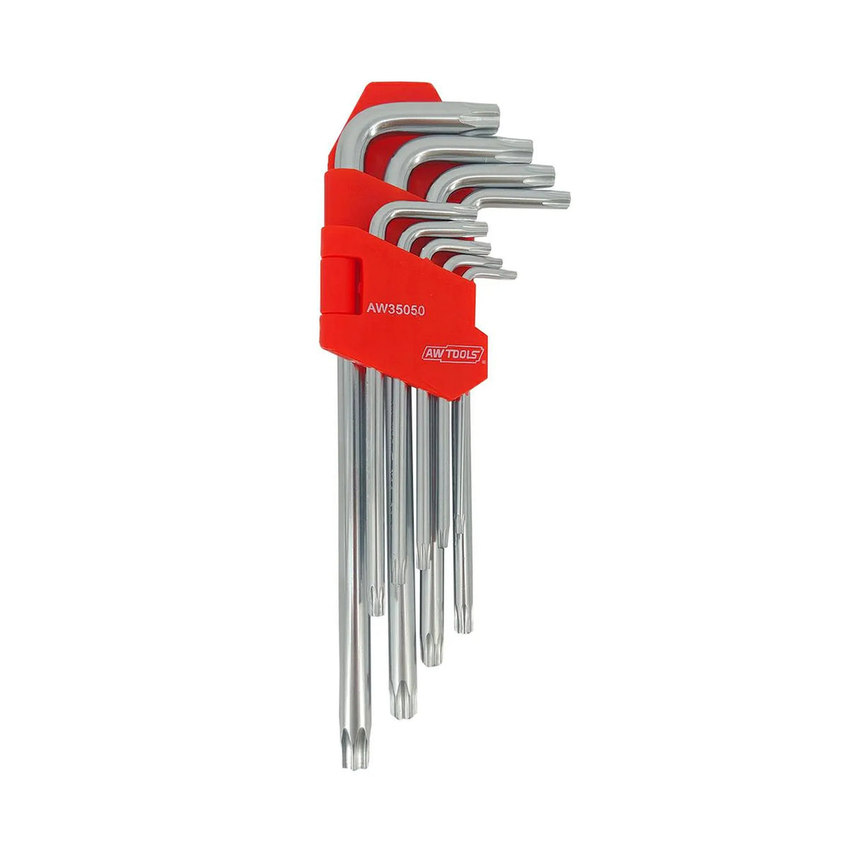 AWTools Lange Torx imbussleutelset Black Line T10-T50 9-delig