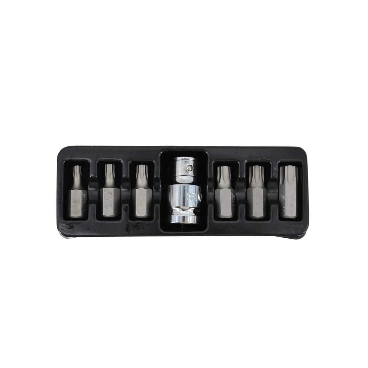 AWTools Torx security bitset Black Line 7-delig T25-T55 met adapter